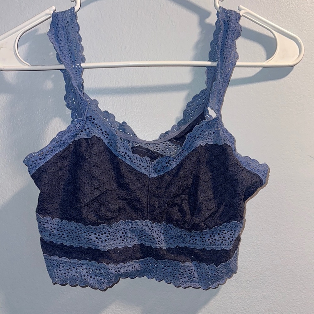 Aerie Lace Bralette in Blue